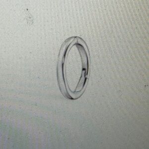 MARIA TASH-Plain White Gold Hoop/Clicker Earring